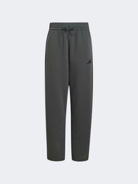 بنطال رياضي للأولاد من Adidas Essentials Sl فرينش تيري رمادي/أسود