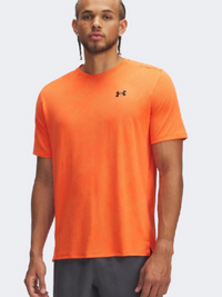 Under Armour Tech Vent Jacquard تيشيرت تدريب رجالي ناري/أسود
