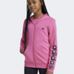 Adidas Linear Girls Sportswear Hoody Magenta/Black