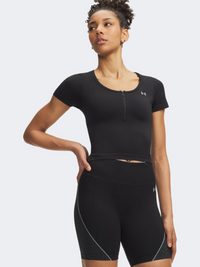 تدريب نسائي بأكمام طويلة Vanish Seamless من Under Armour باللون الأسود