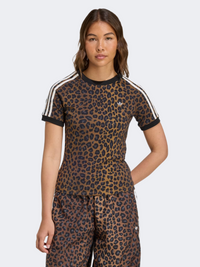 تيشيرت نسائي Originals من Adidas Leopard Cali متعدد الألوان