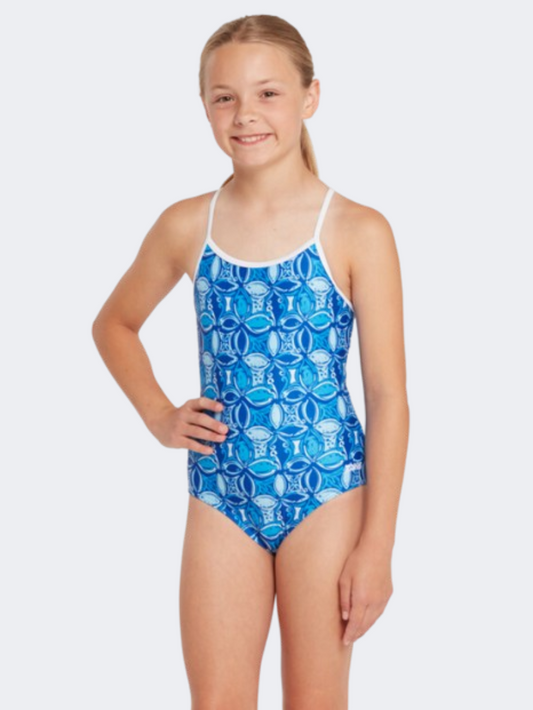 Zoggs Sprintback Girls Swim Monokini Blue