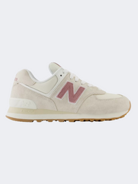 أحذية نيو بالانس 574 نسائية للحياة اليومية لون كتان/خشب الورد