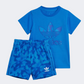 Adidas Summer Allover Print Baby Boys Original Set Blue Bird