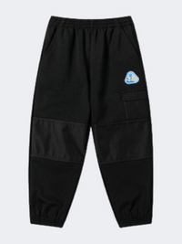 بنطال نمط حياة محبوك للفتيات الصغيرات من إركي باللون الأسود