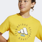 Adidas Fun Graphic Kids-Boys Sportswear T-Shirt Crew Yellow