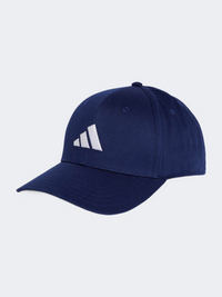 Adidas نيو لوجو بيسبول كاب تدريب للجنسين أزرق داكن/أبيض