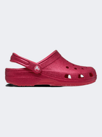 صندل Crocs كلاسيك جليتر للجنسين نمط حياة بلون توت العليق الرقمي