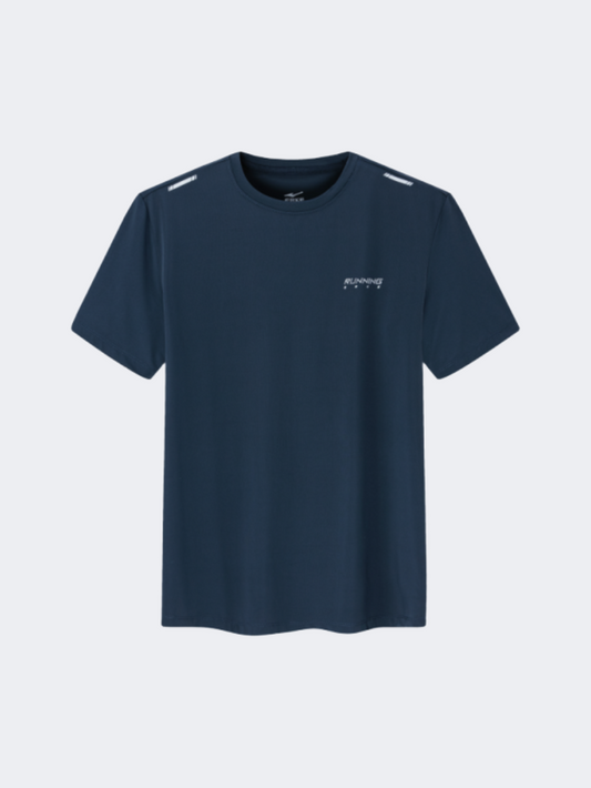 Erke Men Running T-Shirt Dark Foggy Blue