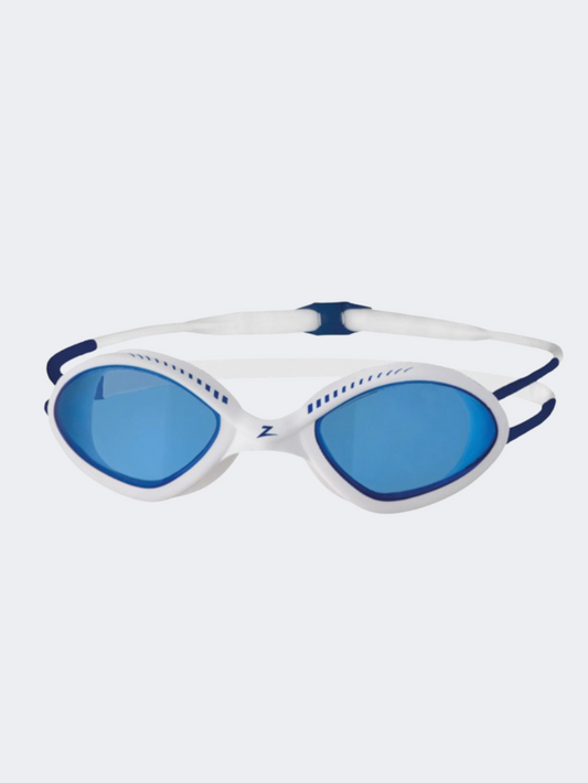 Zoggs Tiger Unisex Swim Goggles White/Blue/Tint Blue