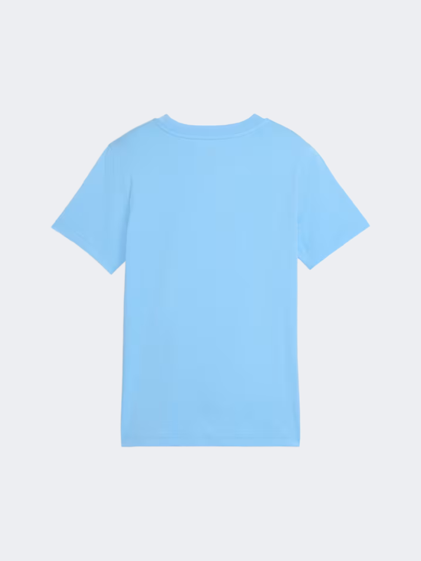 Puma Manchester City Boys Football T-Shirt Blue
