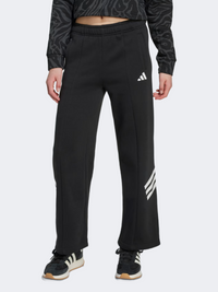 Adidas Future Icons Wide Leg Open Hem Kids-Girls Sportswear Pant Black/White