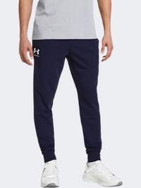 Under Armour Rival Terry بنطال رجالي أسلوب حياة كحلي/أونيكس أبيض