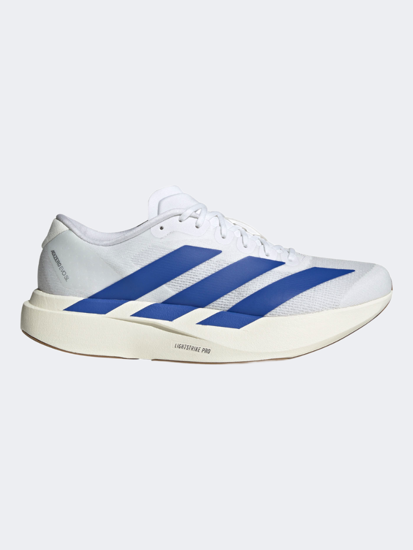 Adidas Adizero Evo Men Running Shoes White/Blue/Ruby
