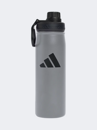 زجاجة تدريب للجنسين بغطاء معدني 0.6 L Adidas رمادي/أسود