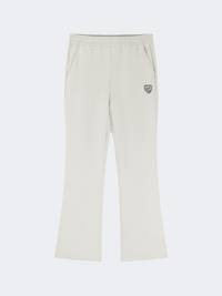 بنطال نسائي منسوج من Erke Lifestyle بلون أبيض جليدي