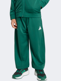 بنطال رياضي للأولاد الصغار من Adidas Minecraft باللون الأخضر الجامعي
