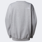 The North Face سويت شيرت نسائي لايف ستايل أساسي مقاس كبير رمادي فاتح هذر