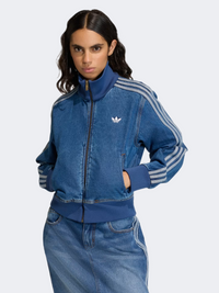 جاكيت نسائي من الجينز الكلاسيكي Adidas Firebird Denim Track Original Vintage Denim