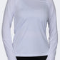 Oil And Gaz Round Neck Women Fitness Long Sleeve White