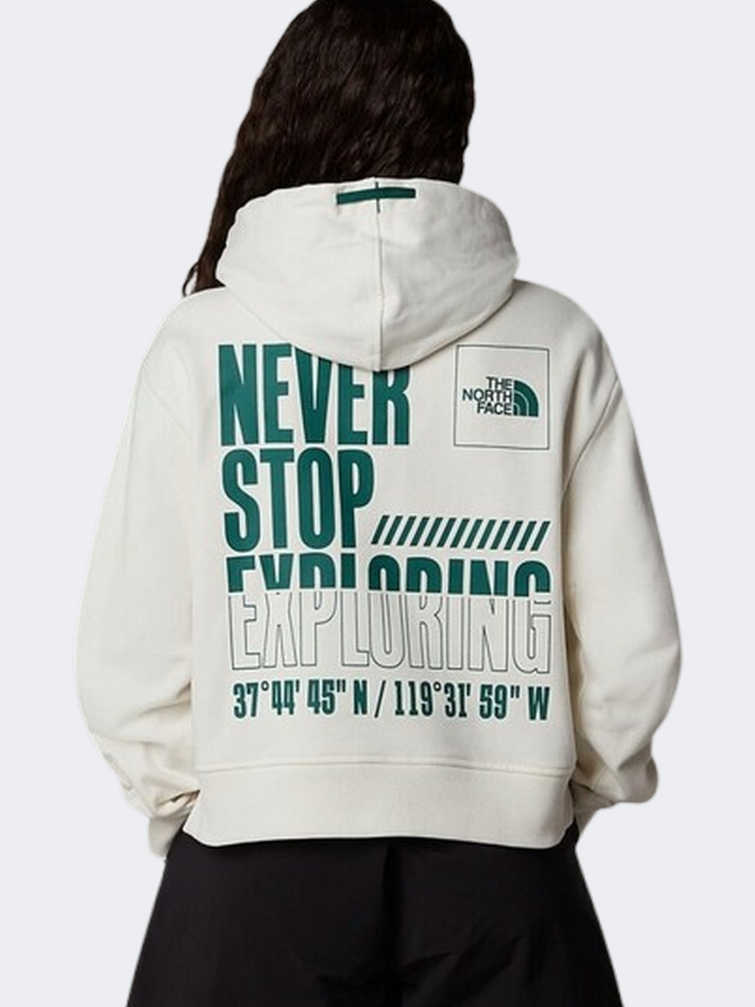 The North Face Coordinates Women Lifestyle Hoody White Dune
