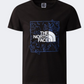 The North Face Graphic Boys Lifestyle T-Shirt Black/Solar Blue