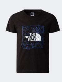 تيشيرت لايف ستايل أولاد The North Face Graphic أسود/أزرق سولار