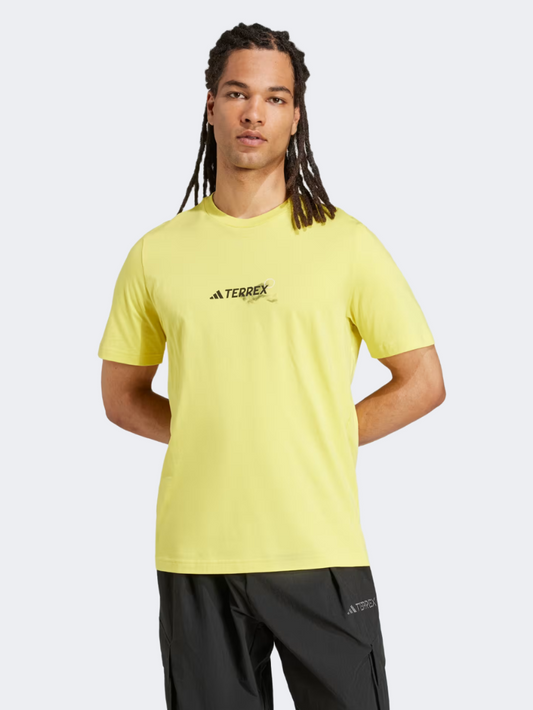 Adidas Run Sun Men Outdoor T-Shirt Pure Sulfur