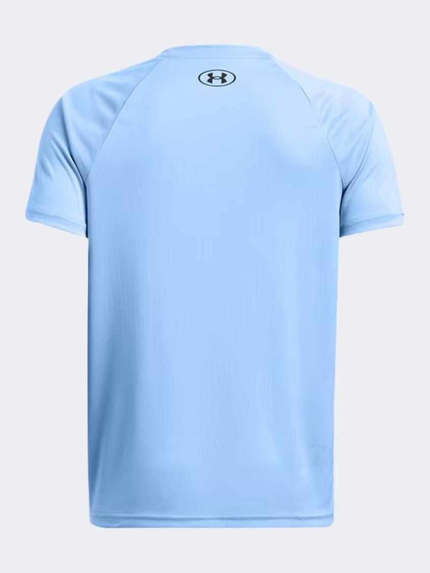 Under Armour Tech Split Wordmark Boys Training T-Shirt Horizon Blue/Black