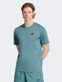 Adidas Train Essentials Feelready Men Training T-Shirt Preloved Teal/Black