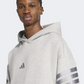 Adidas Future Icons 3-Stripes Men Sportswear Hoody Grey Heather
