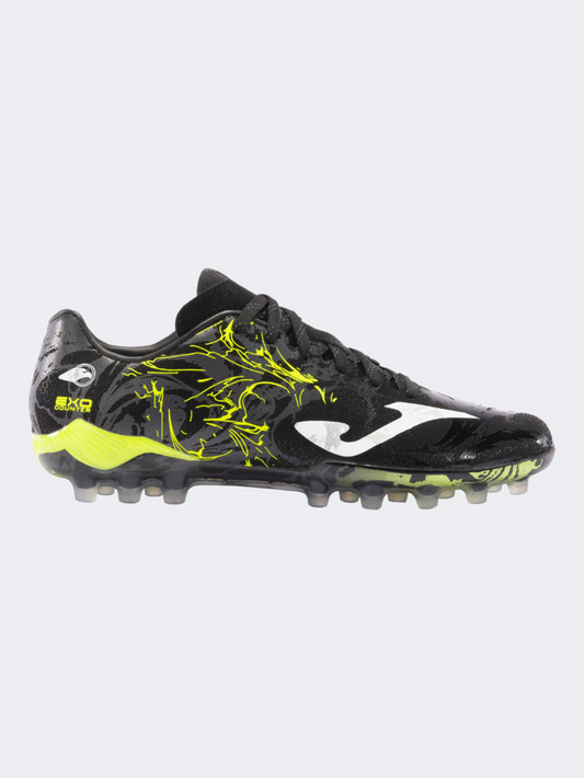 Joma Super Copa 2401 AG Men Football Shoes Black/Lemon Fluor