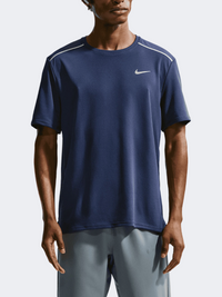 تيشيرت جري رجالي Nike Miler Dri-Fit بأكمام قصيرة بلون كحلي