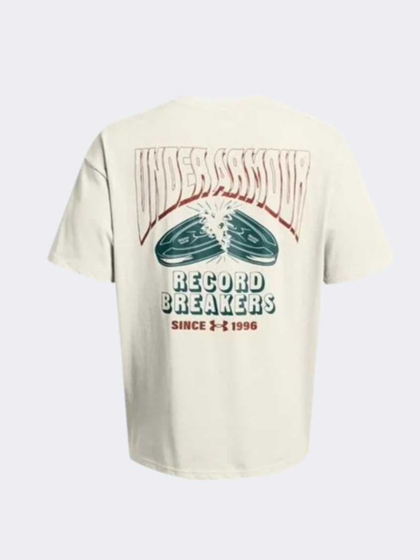 Under Armour Heavyweight Record Breakers Men Lifestyle T-Shirt Silt/Hydro Teal