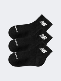 New Balance Lightweight Ankle 3 Pack Unisex Lifestyle Sock Black
