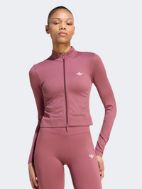 Adidas Essentials Seamless Women Originals Jacket Burgundy