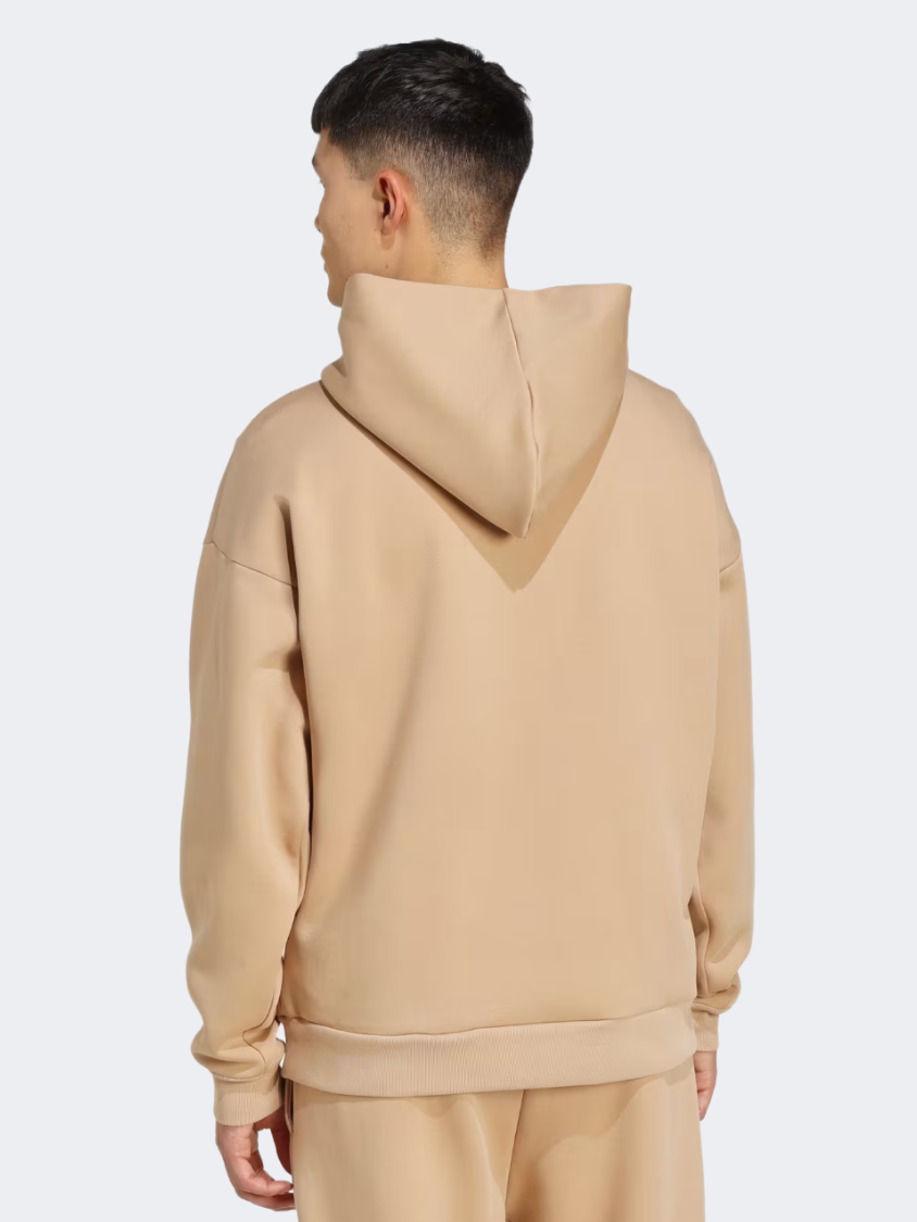 Adidas Future Icons 3 Bar Logo Men Sportswear Hoody Warm Sandstone