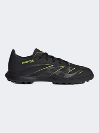 Adidas Predator League Turf Cleats Kids Football Shoes Black/Carbon/Lemon