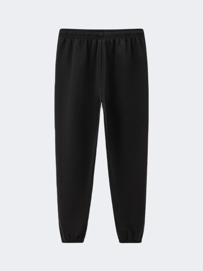 Erke Knitted Cropped Women Lifestyle Pant Black