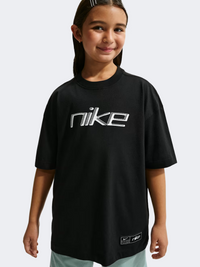 تيشيرت لايف ستايل للبنات واسع Nike Sportswear Dance أسود