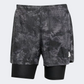 Adidas Own The Run Spray Dye 2-In-1 Men Running Short Grey/Black