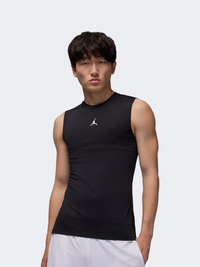 توب كرة سلة رجالي Nike Jordan Sport Comp Df لون أسود/أبيض