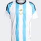 Adidas Messi Men Football T-Shirt White/Blue Burst