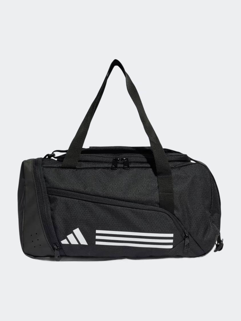 Adidas Essentials 3 Stripes Unisex Training Duffle Bag Black/White