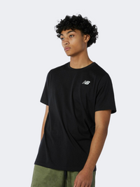 New Balance هيثرتك تيشيرت أداء رجالي أسود