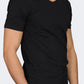 Oil And Gaz V-Neck  Men Lifestyle T-Shirt Black