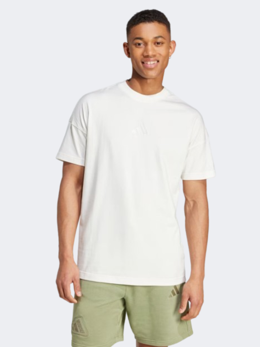 Adidas All Szn Men Sportswear T-Shirt Off White