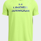 Under Armour Split Wordmark Boys Training T-Shirt Morph Green/Blue