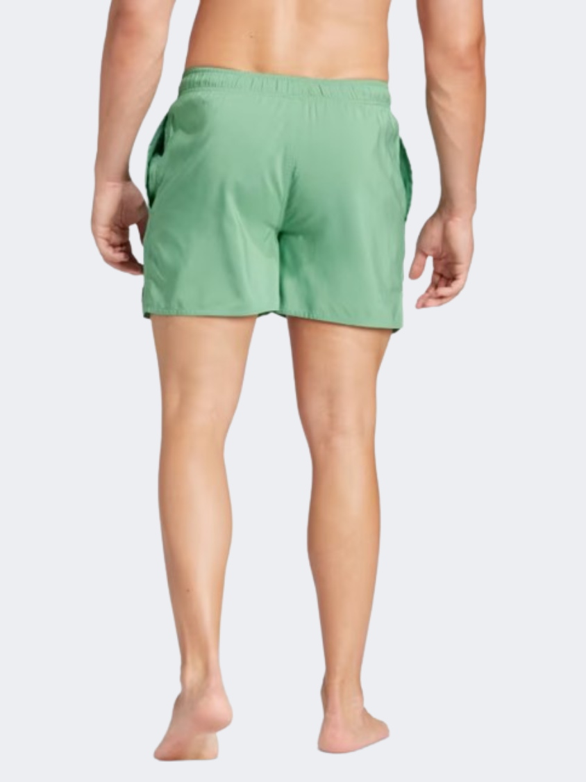 Adidas Solid Clx Men Swim Swim Short Preloved Green/White