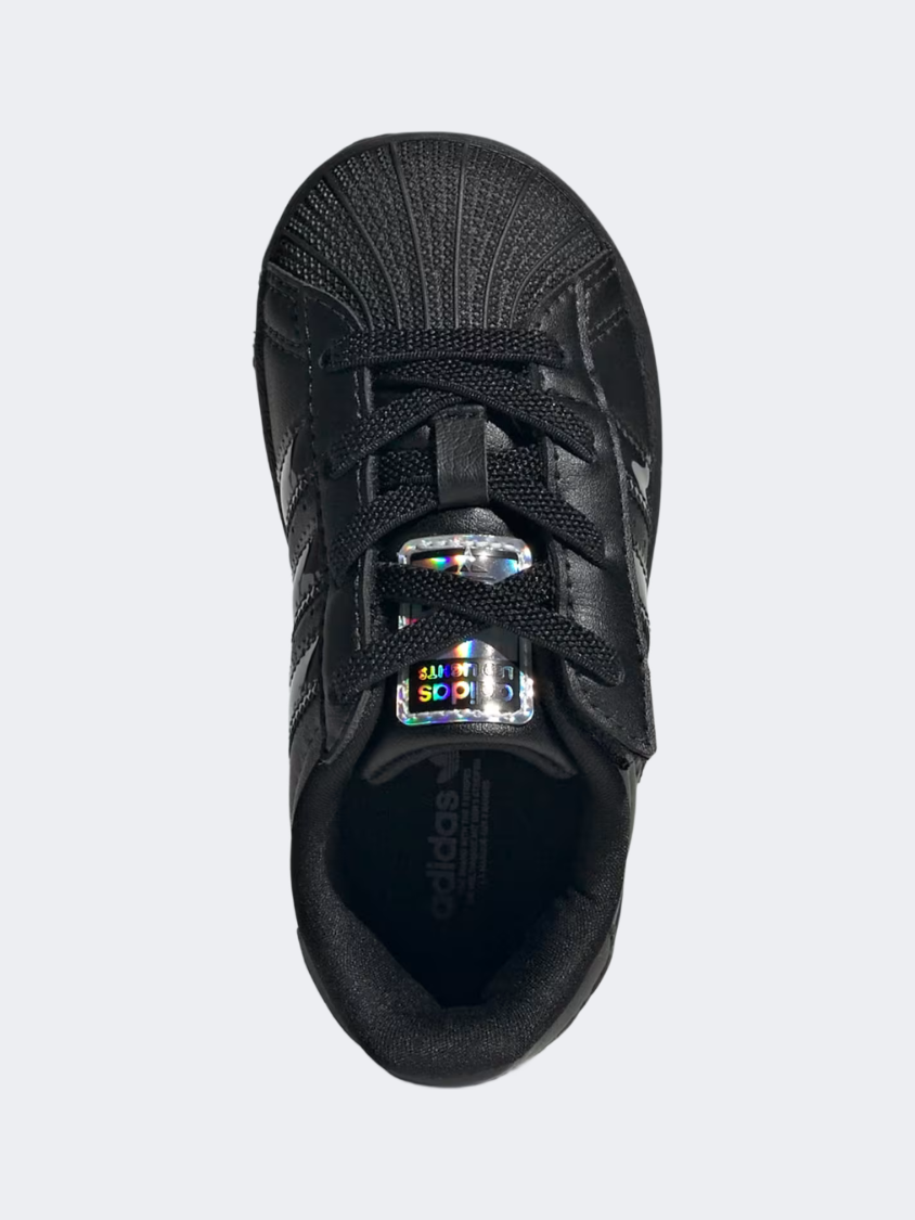 Adidas Superstar Led Lights Infant-Boys Original Shoes Core Black
